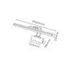 Gold Metal Wall Lamp, 3000K LED, Adjustable Design