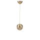 Elegant Gold Chandelier, Adjustable Height, Metal Body