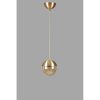Elegant Gold Chandelier, Adjustable Height, Metal Body