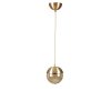 Elegant Gold Chandelier, Adjustable Height, Metal Body