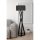 Elegant Black Floor Lamp, Wood Body, 150 cm Height