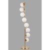 Elegant White Floor Lamp, Metal Body, 155 cm Height