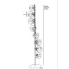 Elegant White Floor Lamp, Metal Body, 155 cm Height