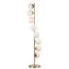 Elegant White Floor Lamp, Metal Body, 155 cm Height