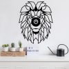 Modern Black Wall Lamp, MDF Body, E27 Socket, 39x12x49 cm