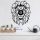 Modern Black Wall Lamp, MDF Body, E27 Socket, 39x12x49 cm