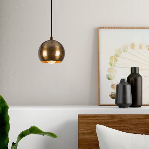 Scandinavian Gold Chandelier, Iron Body, 111 cm Height
