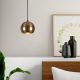 Scandinavian Gold Chandelier, Iron Body, 111 cm Height