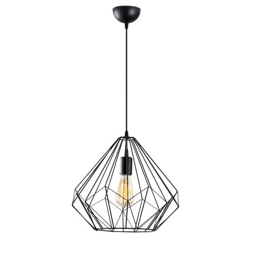 Opviq, 521SHN3391, Elegant black chandelier, iron body, diameter 37 cm, height 129 cm | Adjustable height, E27 socket, max 40W | Modern lighting for home and office decoration
