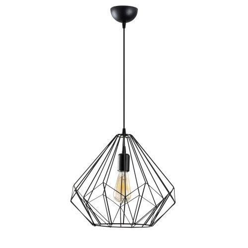 Opviq, 521SHN3391, Elegant black chandelier, iron body, diameter 37 cm, height 129 cm | Adjustable height, E27 socket, max 40W | Modern lighting for home and office decoration