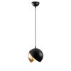Glam Scandinavian Chandelier, Black & Gold, 20cm, 114cm