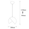Glam Scandinavian Chandelier, Black & Gold, 20cm, 114cm