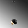 Glam Scandinavian Chandelier, Black & Gold, 20cm, 114cm