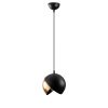 Glam Scandinavian Chandelier, Black & Gold, 20cm, 114cm