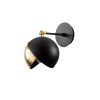 Scandinavian Glam Wall Lamp, Black & Gold, 20x26x25 cm
