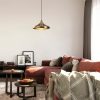 Elegant Gold Chandelier, 35x35 cm, 116 cm Height | Metal Body, E27 Socket, Glam Scandinavian Design