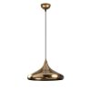 Elegant Gold Chandelier, 35x35 cm, 116 cm Height | Metal Body, E27 Socket, Glam Scandinavian Design