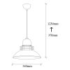 Scandinavian Glam Chandelier, Black Metal, 34x34cm