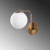 Gold Metal Wall Lamp, 15x26x22 cm, E27 Socket | Glam Scandinavian Design