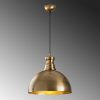 Scandinavian Gold Chandelier, Metal Body, 40x134 cm