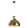 Scandinavian Gold Chandelier, Metal Body, 40x134 cm