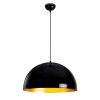 Industrial Black Chandelier, Metal Body, 50 x 121 cm
