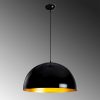Industrial Black Chandelier, Metal Body, 50 x 121 cm