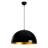 Industrial Black Chandelier, Metal Body, 50 x 121 cm