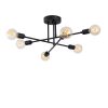 Industrial Black Chandelier, 64x64 cm, E27 Socket, IP20