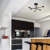 Industrial Black Chandelier, 64x64 cm, E27 Socket, IP20