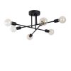 Industrial Black Chandelier, 64x64 cm, E27 Socket, IP20