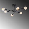 Industrial Black Chandelier, 64x64 cm, E27 Socket, IP20