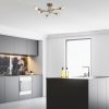Vintage Glam Chandelier, Metal Body, 64x64 cm, 6xE27