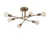 Vintage Glam Chandelier, Metal Body, 64x64 cm, 6xE27