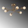 Vintage Glam Chandelier, Metal Body, 64x64 cm, 6xE27
