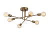 Vintage Glam Chandelier, Metal Body, 64x64 cm, 6xE27