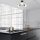 Industrial Black Chandelier, 48 cm, Metal & Glass Design