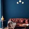 Industrial Black Chandelier, 48 cm, Metal & Glass Design