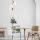 Elegant Gold Chandelier, 32 cm, Adjustable Height | Metal & Glass, Scandinavian Glam Design