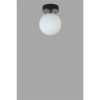 Elegant Black & White Chandelier, Metal Body, 15 cm