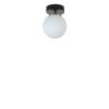 Elegant Black & White Chandelier, Metal Body, 15 cm