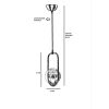 Glam Scandinavian Chandelier, White & Copper, 70 cm
