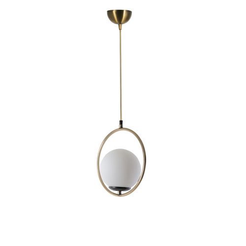 Glam Scandinavian Chandelier, White & Copper, 70 cm
