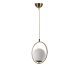 Glam Scandinavian Chandelier, White & Copper, 70 cm
