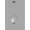 Glam Scandinavian Chandelier, White & Copper, 70 cm