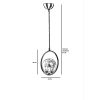 Glam Scandinavian Chandelier, White & Copper, 70 cm