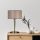 Elegant Metal Table Lamp, 55 cm, Beige & Black | E27, 40W Max
