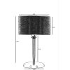 Elegant Metal Table Lamp, 55 cm, Beige & Black | E27, 40W Max