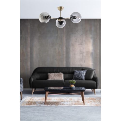 Scandinavian Chandelier, Copper & Fume, 55 cm, Metal