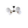 Scandinavian Chandelier, 60 cm, White Metal, E27 Socket